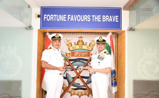 Commodore HS Kelkar Took Over as Commodore Commanding Submarines, East and Commanding Officer, INS Virbahu
