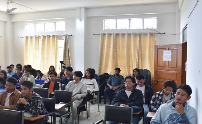 Captain PS Ravi Kumar of INHS Kalyani Visited Set, Nagaland University, Kohima