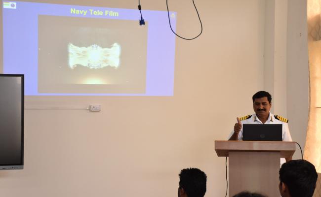 Captain PS Ravi Kumar of INHS Kalyani Visited Set, Nagaland University, Kohima