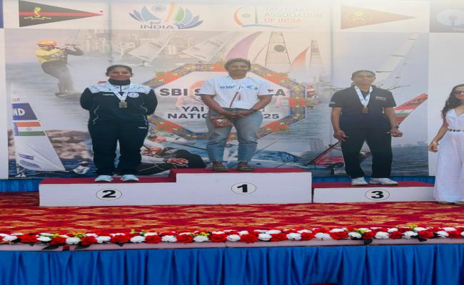 Indian Navy Sailing Team clinched an impressive Eight medals at  YAI Senior National Championship - SBI Sail India 2025