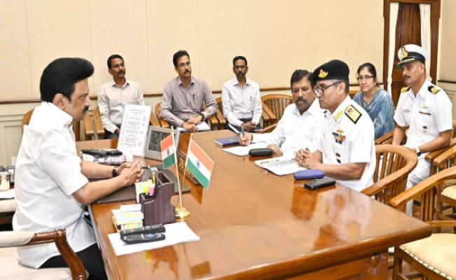 RADM SATISH SHENAI, FOTNA CALLED ON TAMILNADU CM THIRU MK STALIN ON 04 FEB