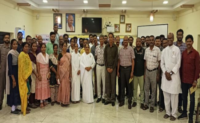BRAHMA KUMARIS, LED BY SISTER SASIKALA, CONDUCTED AN INSIGHTFUL SESSION ON STRESS MANAGEMENT AT MATERIAL ORGANISATION, VIZAG.