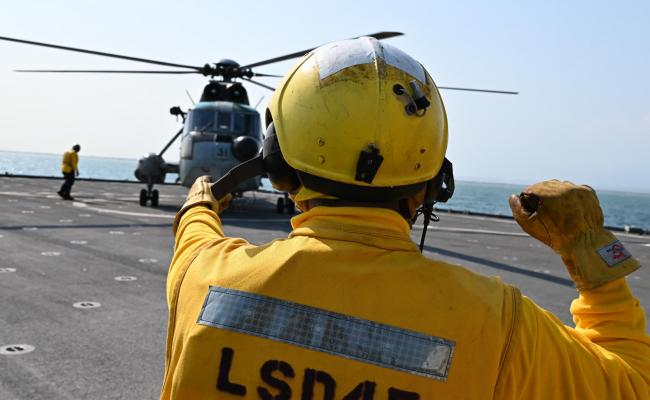 अभ्यास टाइगर ट्रायम्फ 25 का समुद्री चरण