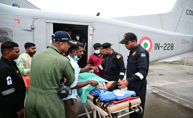 SWIFT MEDICAL EVACUATION OF PATIENT FROM AGATTI ISLAND  BY INDIAN NAVY DORNIER
