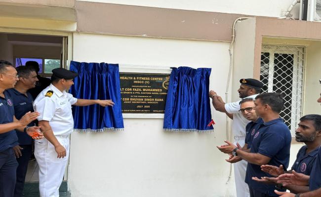 INAUGURATION OF HEALTH AND FITNESS CENTER AT INSCC VIZAG