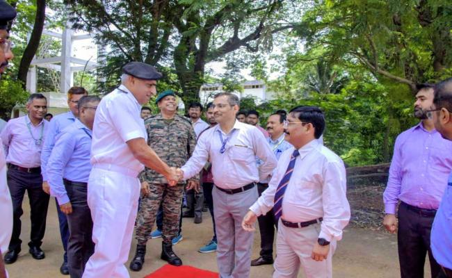 FOUNDATION STONE FOR SURFACE AND UNDERWATER TARGET (SUT) TORPEDO WORKSHOP WAS LAID BY REAR ADMIRAL SHANTANU JHA, CSO (OPERATIONS), HQENC AT NAVAL ARMAMENT DEPOT NAD, VISAKHAPATNAM