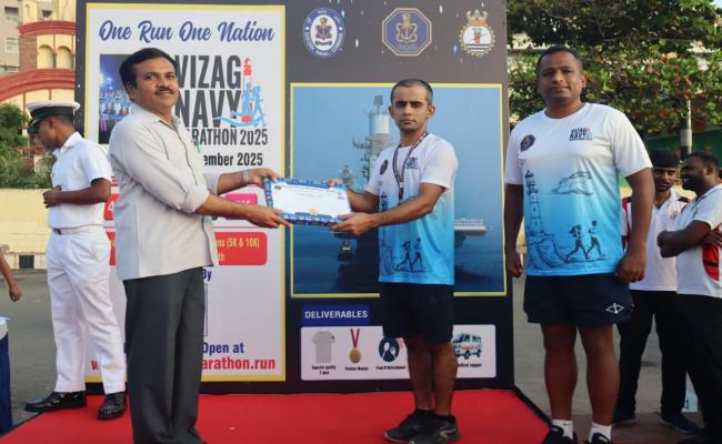  5TH PROMO RUN FOR VIZAG NAVY MARATHON 2025