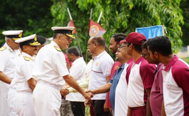 VISIT BY ENC ADMIRALS TO SAINIK SCHOOL KORUKONDA