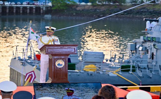 DECOMMISSIONING CEREMONY OF INS ABHAY AND INFAC T-82 