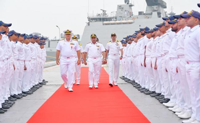 VADM SANJAY BHALLA, FOCINC ENC INTERACTED WITH PERSONNEL OF THE SUNRISE FLEET EASTERN SWORD 