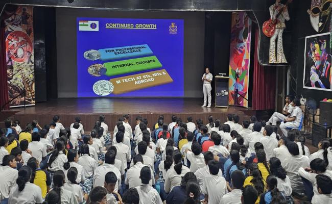 INDIAN NAVY CONDUCTS MOTIVATIONAL SCHOOL VISITS FOR NAVY DAY 2025.