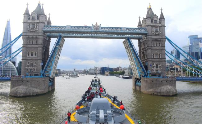 INDIAN NAVAL SHIP TABAR REACHES LONDON, UK FOR A FOUR DAY VISIT