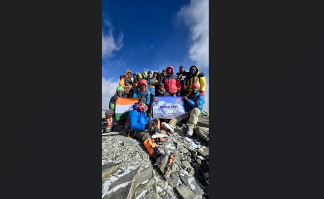 18 India Navy Personnel from WNC Embarked on a Mountaineering Expedition