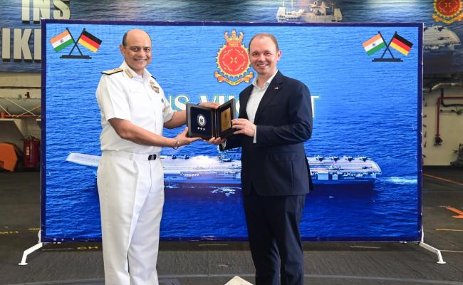 Delegation from Germany, State Secretary at The Ministry of Defence, Visited INS Vikrant