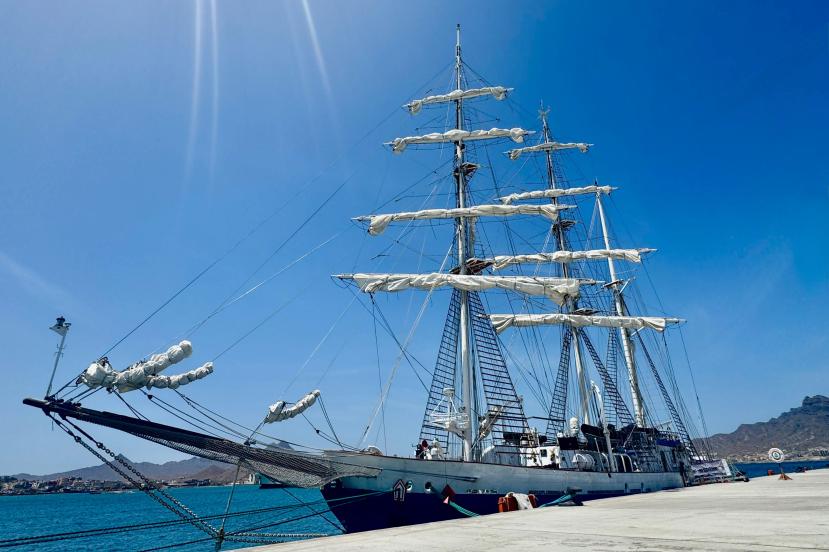 INS SUDARSHINI ARRIVES AT MINDELO, CAPE VERDE