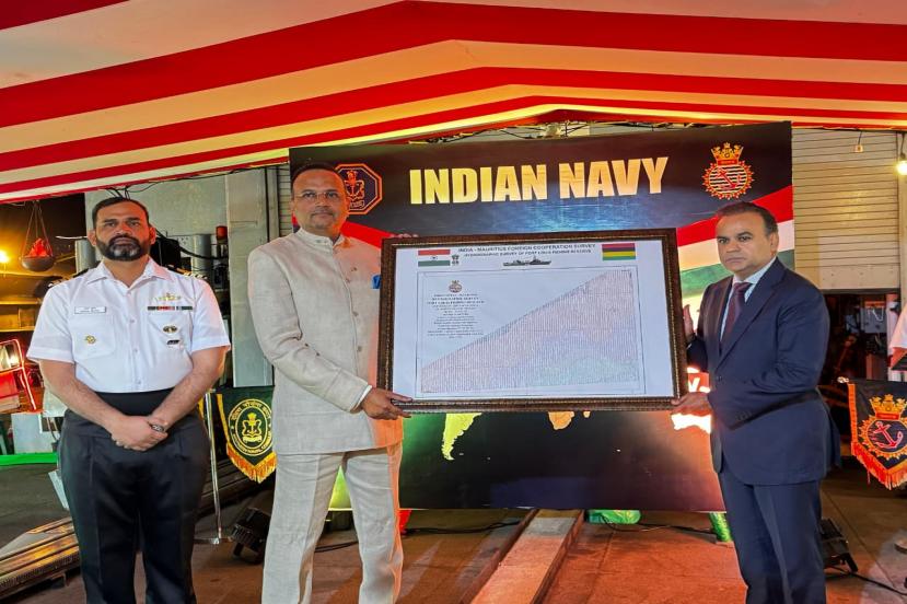 INS SUTLEJ COMPLETES HYDROGRAPHIC SURVEY AT MAURITIUS