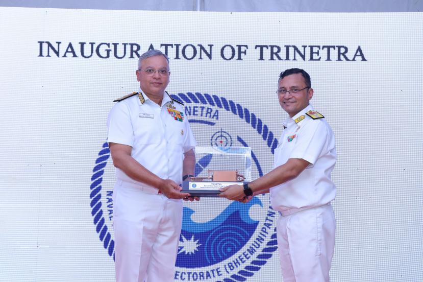  INDIAN NAVY COMMISSIONS STATIC FIRING FACILITY ‘TRINETRA’ AT NAVAL STATION BHEEMUNIPATNAM
