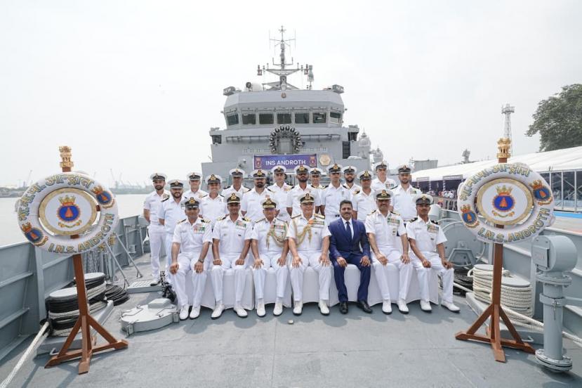  COMMISSIONING OF INS ANDROTH, SECOND ASW SHALLOW WATER CRAFT