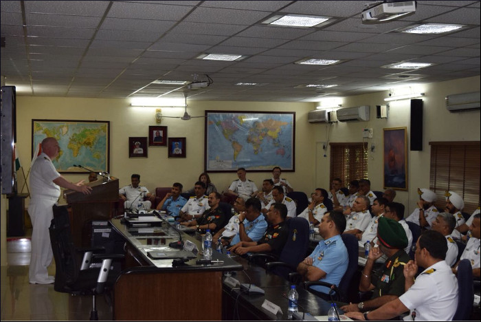 US Naval War College Delegation Visits Naval War College, Goa