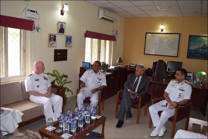 US Naval War College Delegation Visits Naval War College, Goa